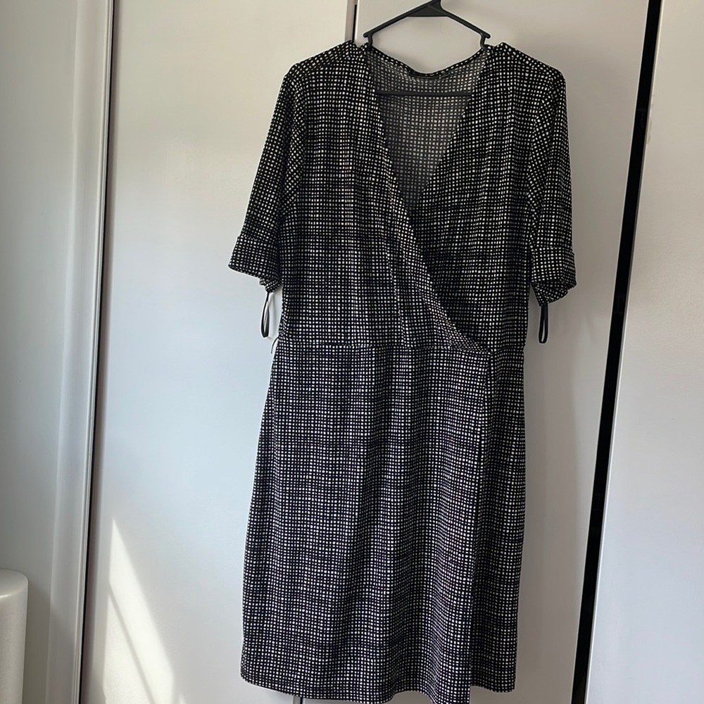 Faux wrap dress